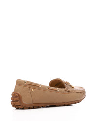 HOG-DVTS-008 Textured Leather Flat Loafer