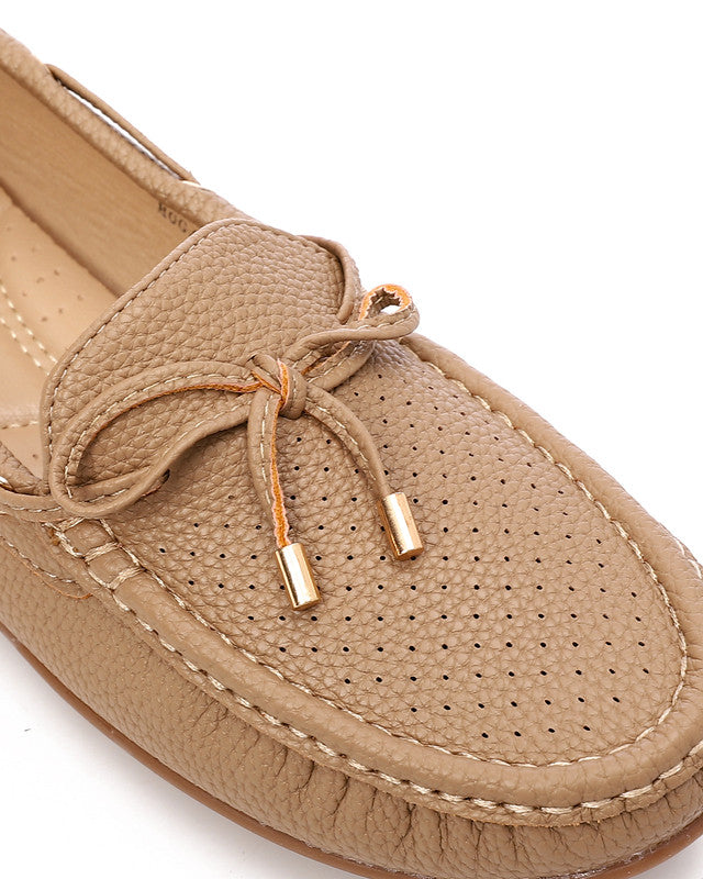 HOG-DVTS-008 Textured Leather Flat Loafer