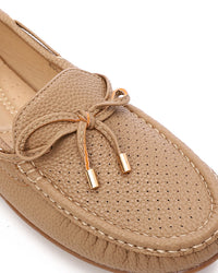 HOG-DVTS-008 Textured Leather Flat Loafer