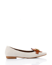 JAL-DJTV-011 Textile Comfort Ballerinas - Black & Off White