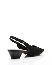 JAL-DJTV-043 Pointed Ribbed Mid Heel Pump