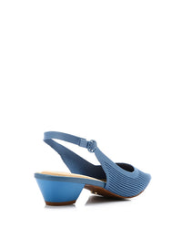 JAL-DJTV-043 Pointed Ribbed Mid Heel Pump
