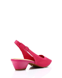 JAL-DJTV-043 Pointed Ribbed Mid Heel Pump