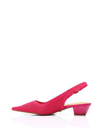 JAL-DJTV-043 Pointed Ribbed Mid Heel Pump