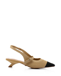 JAL-DJTV-045 Semi Square Toecap Mid Heel Pump