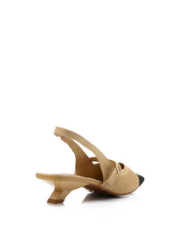JAL-DJTV-045 Semi Square Toecap Mid Heel Pump