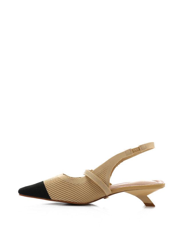 JAL-DJTV-045 Semi Square Toecap Mid Heel Pump