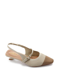 JAL-DJTV-045 Semi Square Toecap Mid Heel Pump