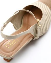 JAL-DJTV-045 Semi Square Toecap Mid Heel Pump