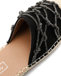 JAL-DJTV-053 Round Toecap Strassy Mules