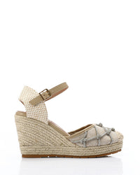 JAL-DJTV-055 Heeled Strassy Wedge Shoes
