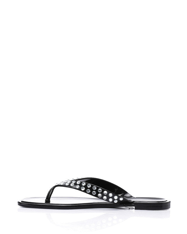 KND-DJTV-003 Black One Thong Slipper