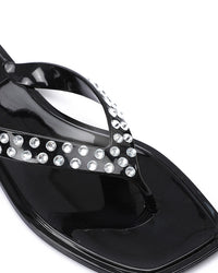 KND-DJTV-003 Black One Thong Slipper