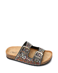 KND-DJTV-008 Embellished Double Buckles Slipper
