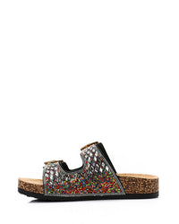 KND-DJTV-008 Embellished Double Buckles Slipper