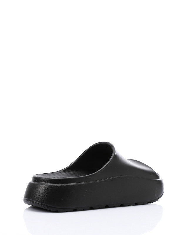 KND-DJTV-015 Chunky Platform Slipper Black