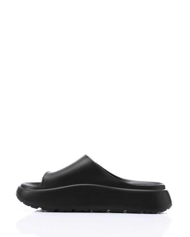 KND-DJTV-015 Chunky Platform Slipper Black