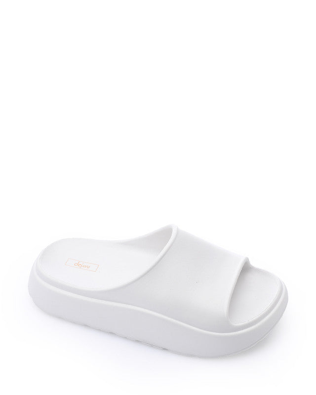 KND-DJTV-015 Chunky Platform Slipper Black