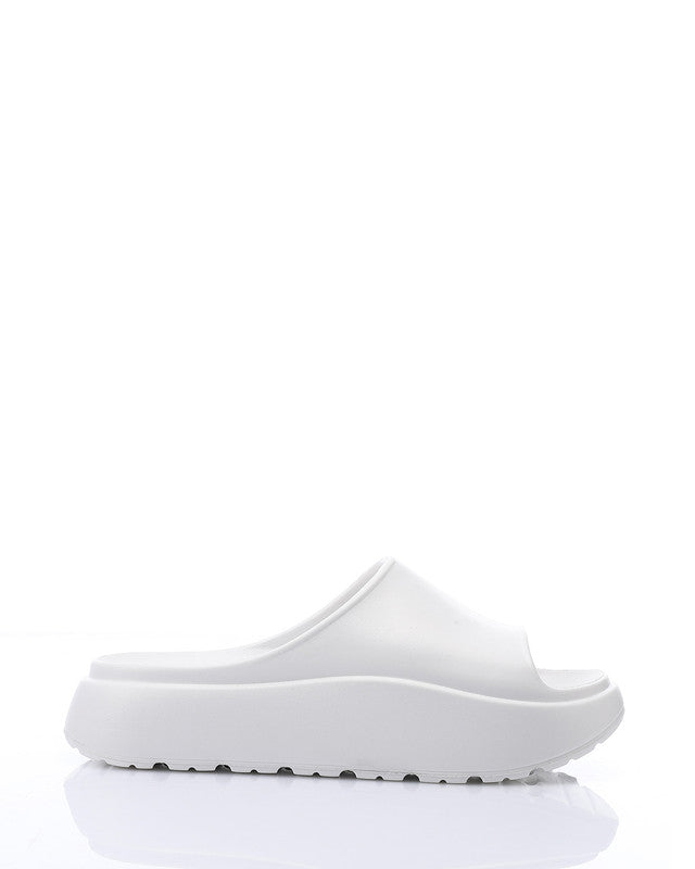KND-DJTV-015 Chunky Platform Slipper Black
