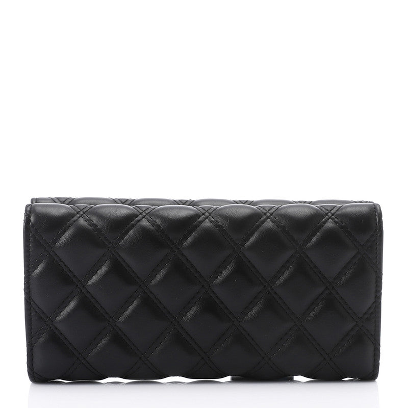 LID-DJTV-029 Lock Closure Quilted Wallet