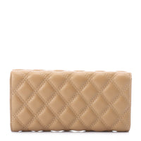 LID-DJTV-029 Lock Closure Quilted Wallet