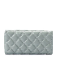 LID-DJTV-029 Lock Closure Quilted Wallet