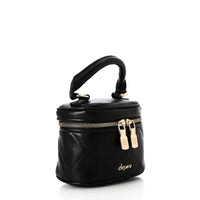 LID-DVTS-004 Quilted Dual-Zip Mini Crossbody Bag