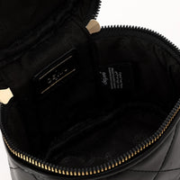 LID-DVTS-004 Quilted Dual-Zip Mini Crossbody Bag