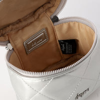 LID-DVTS-004 Quilted Dual-Zip Mini Crossbody Bag