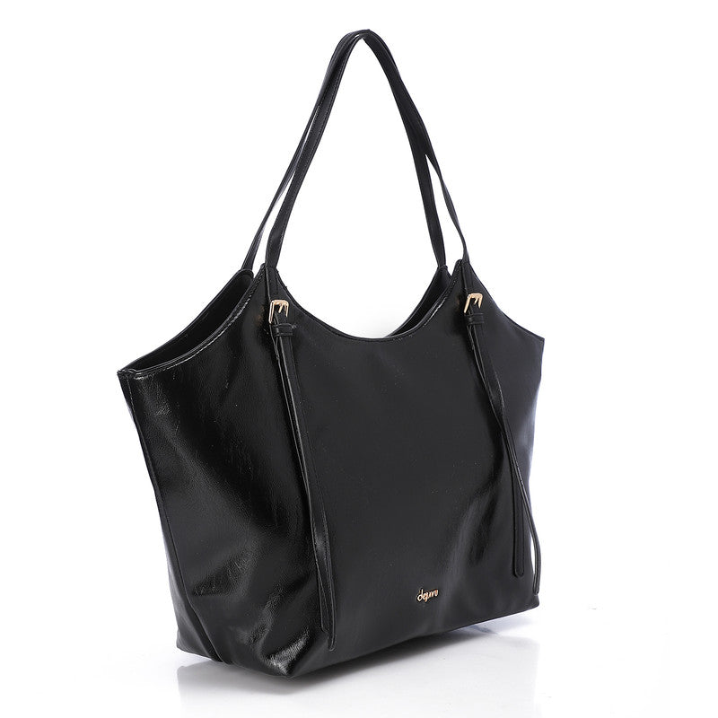 LID-DVTS-011 Crinkle Leather Tote Bag
