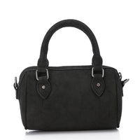 LID-DVTS-013 Suede Duffle Crossbody Bag