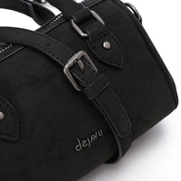 LID-DVTS-013 Suede Duffle Crossbody Bag