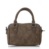 LID-DVTS-013 Suede Duffle Crossbody Bag