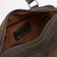 LID-DVTS-013 Suede Duffle Crossbody Bag