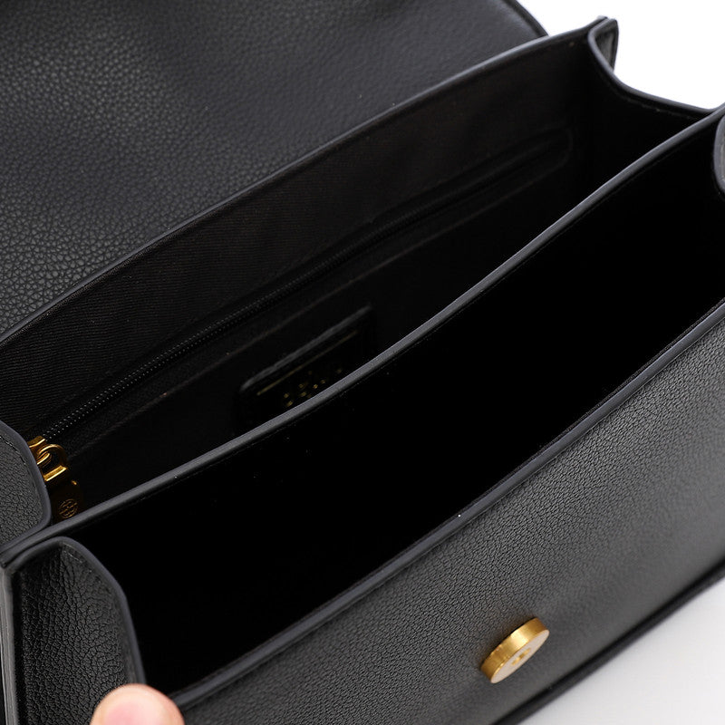 LID-DVTS-014 Scarf-Wrapped Handle Flap Crossbody Bag