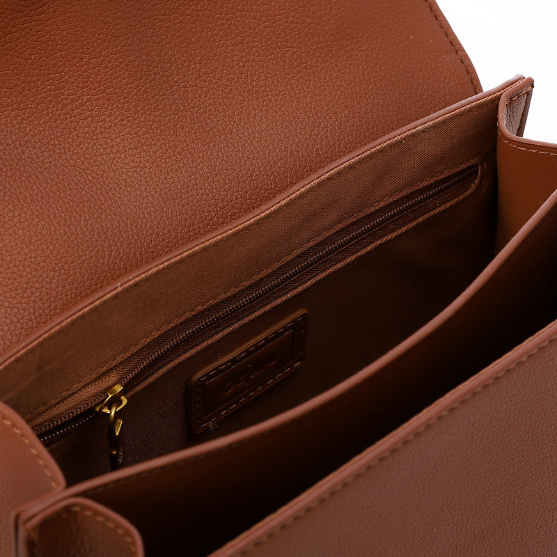 LID-DVTS-014 Scarf-Wrapped Handle Flap Crossbody Bag