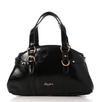 LID-DVTS-015 Glossy Belted Top-Handle Handbag
