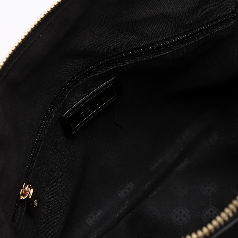 LID-DVTS-016 Croc Embossed Suede Top-Handle Bag