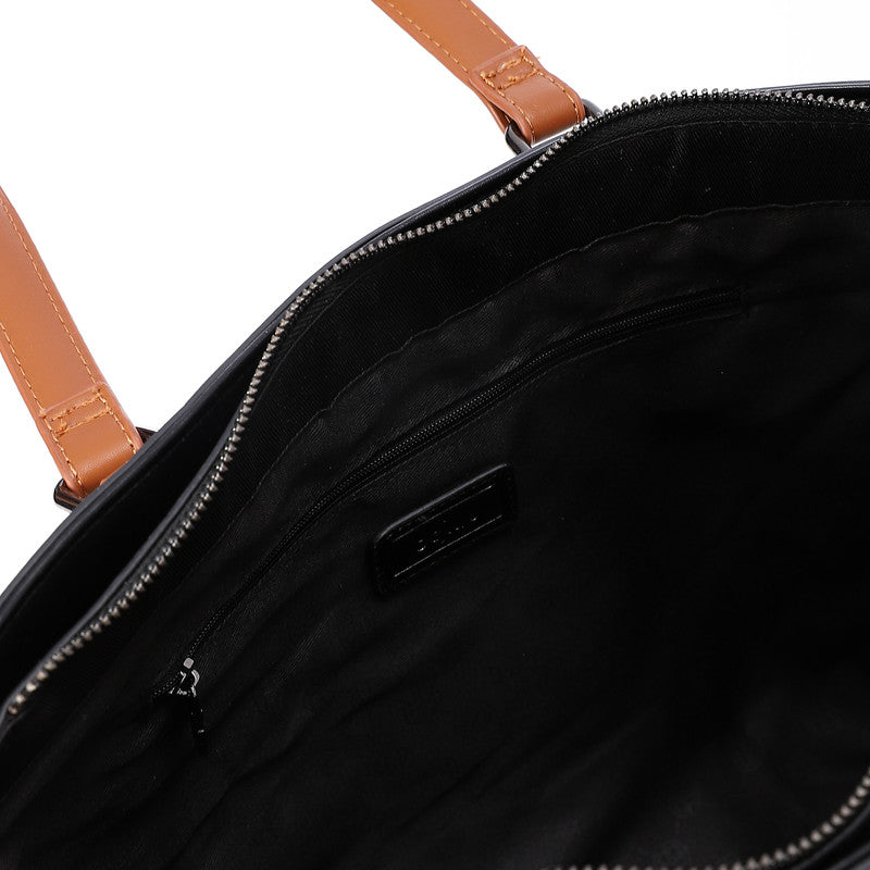 LID-DVTS-032 Leather Zipped Everyday Shoulder Bag