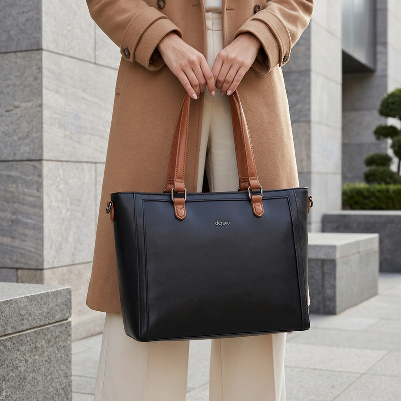 LID-DVTS-032 Leather Zipped Everyday Shoulder Bag