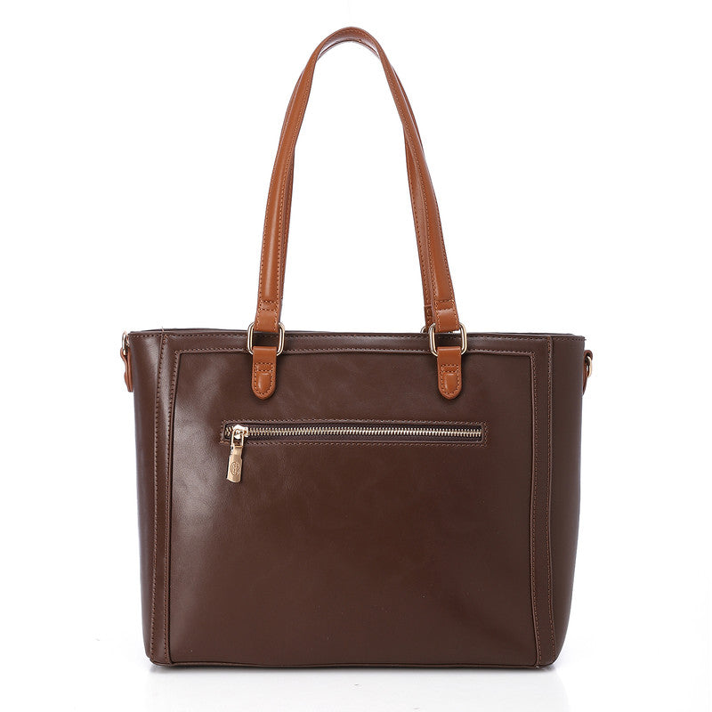 LID-DVTS-032 Leather Zipped Everyday Shoulder Bag