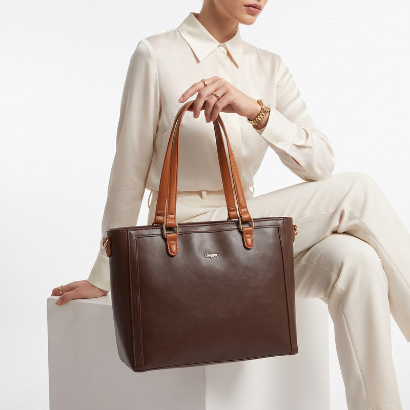 LID-DVTS-032 Leather Zipped Everyday Shoulder Bag