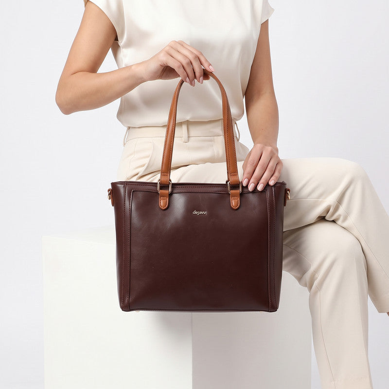 LID-DVTS-032 Leather Zipped Everyday Shoulder Bag