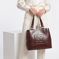 LID-DVTS-033 Embossed Logo Shoulder Bag