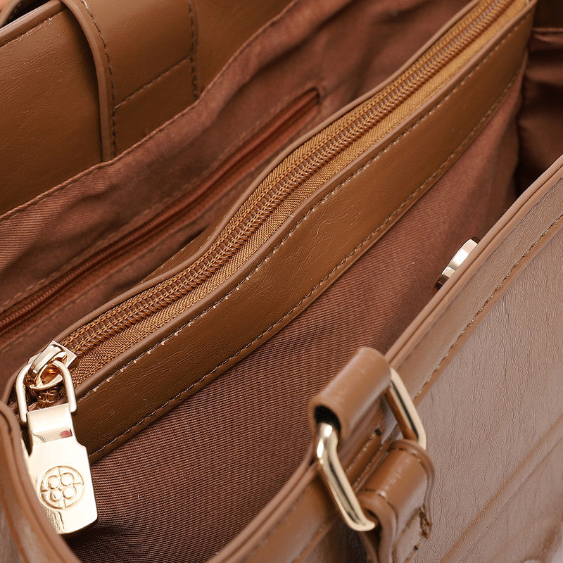 LID-DVTS-033 Embossed Logo Shoulder Bag
