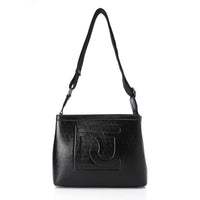 LID-DVTS-034 Embossed Logo Leather Shoulder Bag