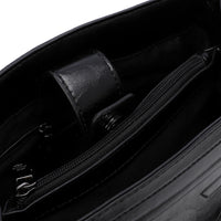 LID-DVTS-034 Embossed Logo Leather Shoulder Bag