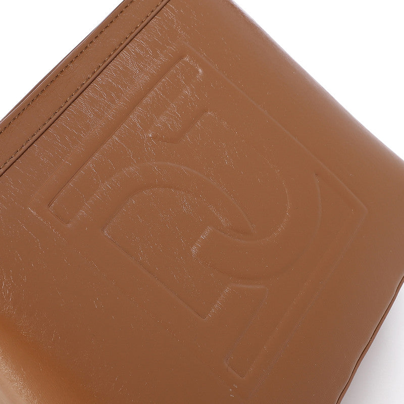 LID-DVTS-034 Embossed Logo Leather Shoulder Bag