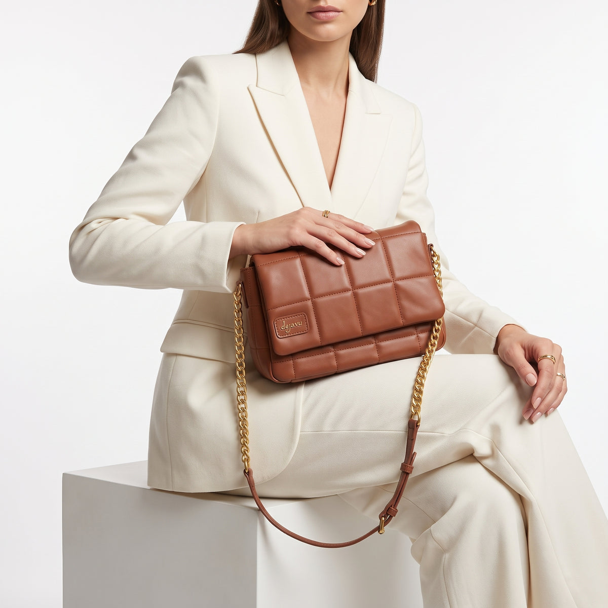 LID-DVTS-035 Quilted Padded Shoulder Bag