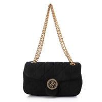 LID-DVTS-037 Gold Logo Chain Straps Shoulder Bag